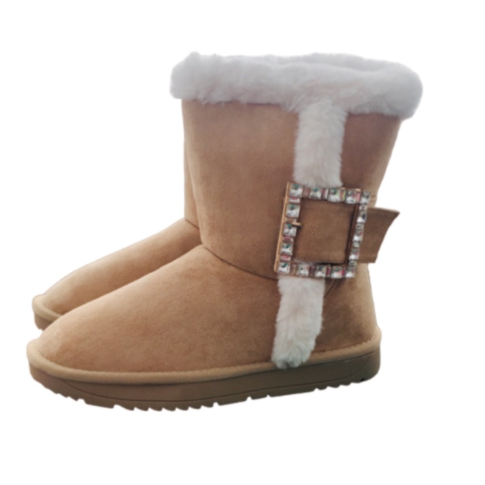 NWT Lauren Larraine Clarry Faux Suede Winter Boots. 8.5 - Picture 3 of 7